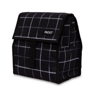 Freezable Lunch bag - Black Grid